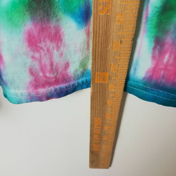 Gildan Tie Dye T Shirt Festival Hippie Trendy Tee Short Sleeve Cotton Logo - Picture 6 of 9